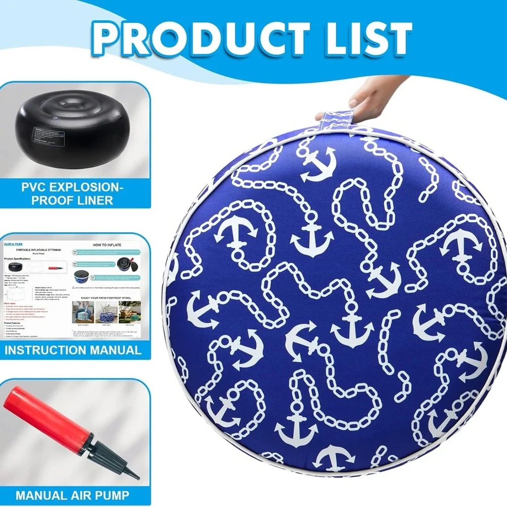 Inflatable Stool Ottoman